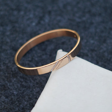 Love Rose Gold Kada Bracelet