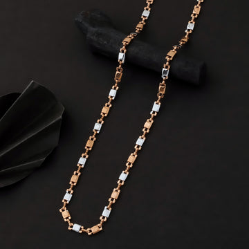 Titan Fusion Rose Gold-Silver Designer Chain – Premium Edition