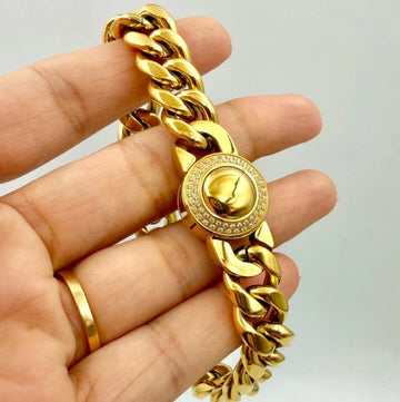 Men’s Premium Cuban Bracelet – Round Lock