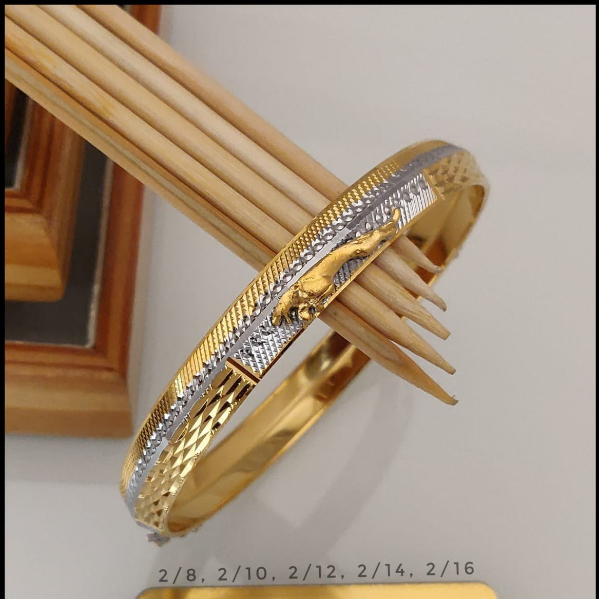 Punjabi Tiger Kada Gold Luxuries Kada Bracelet